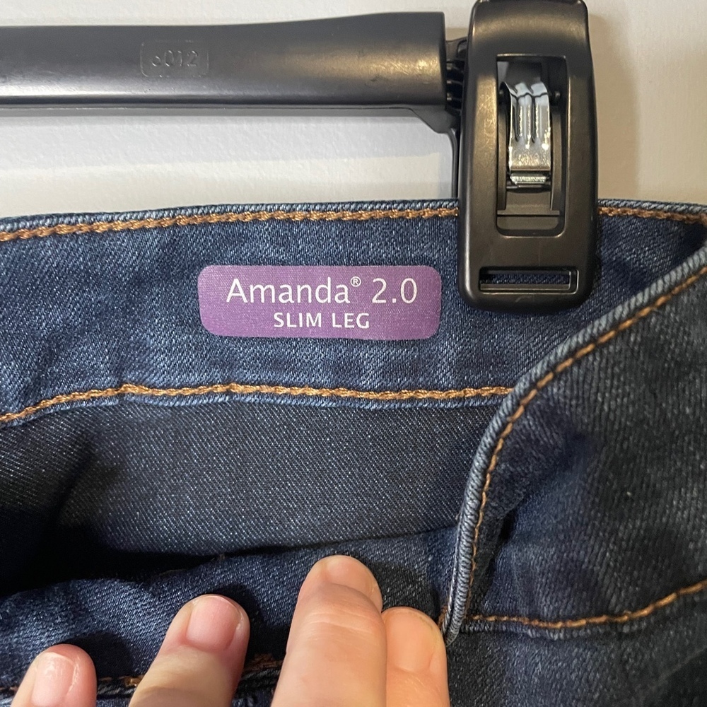 Gloria Vanderbilt Amanda 2.0 SLIM LEG Women's Jeans Denim Blue Size 14 - Picture 5 of 9